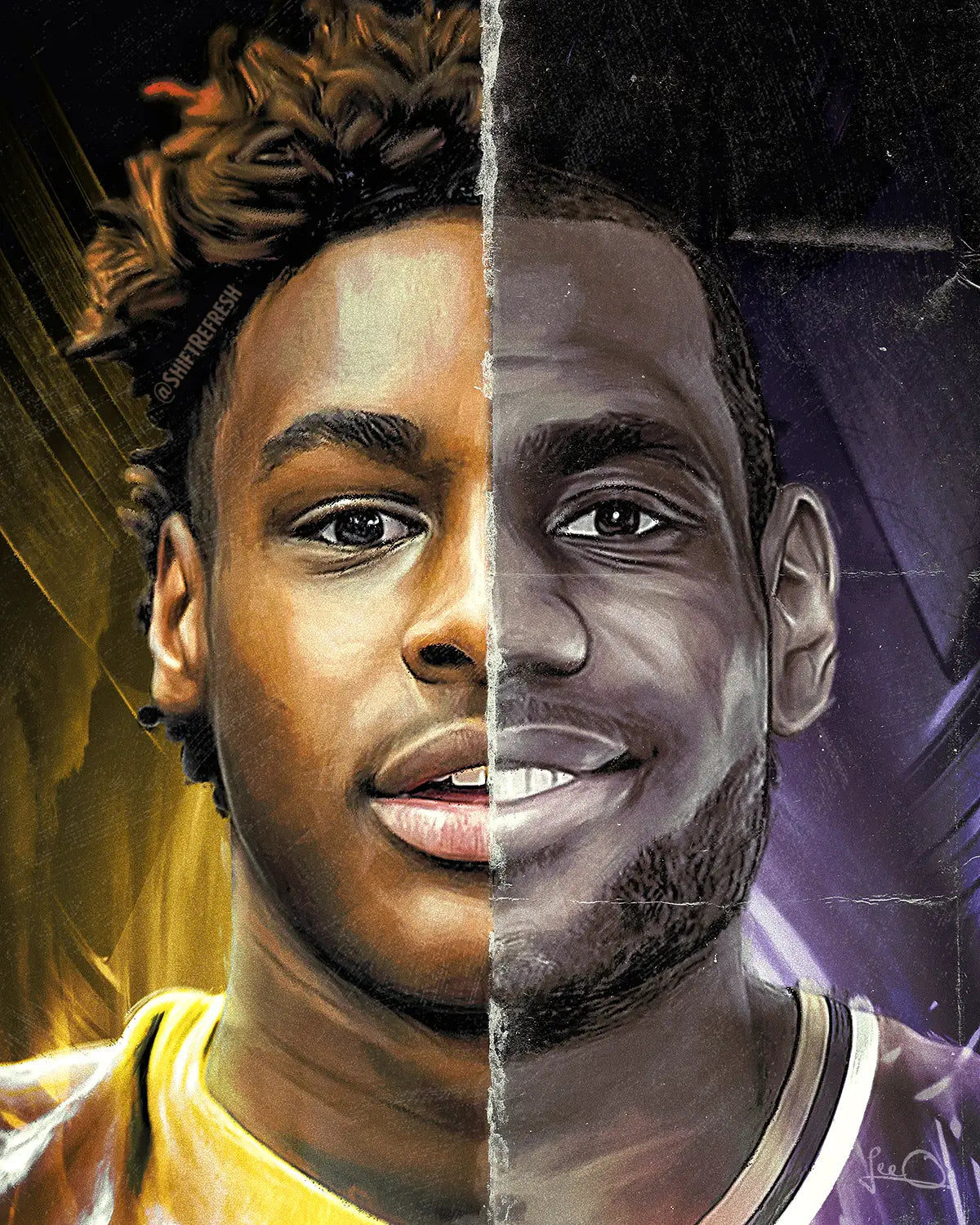 Bronny and Lebron James