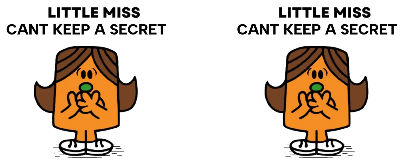 Little Miss Cant Keep A Secret