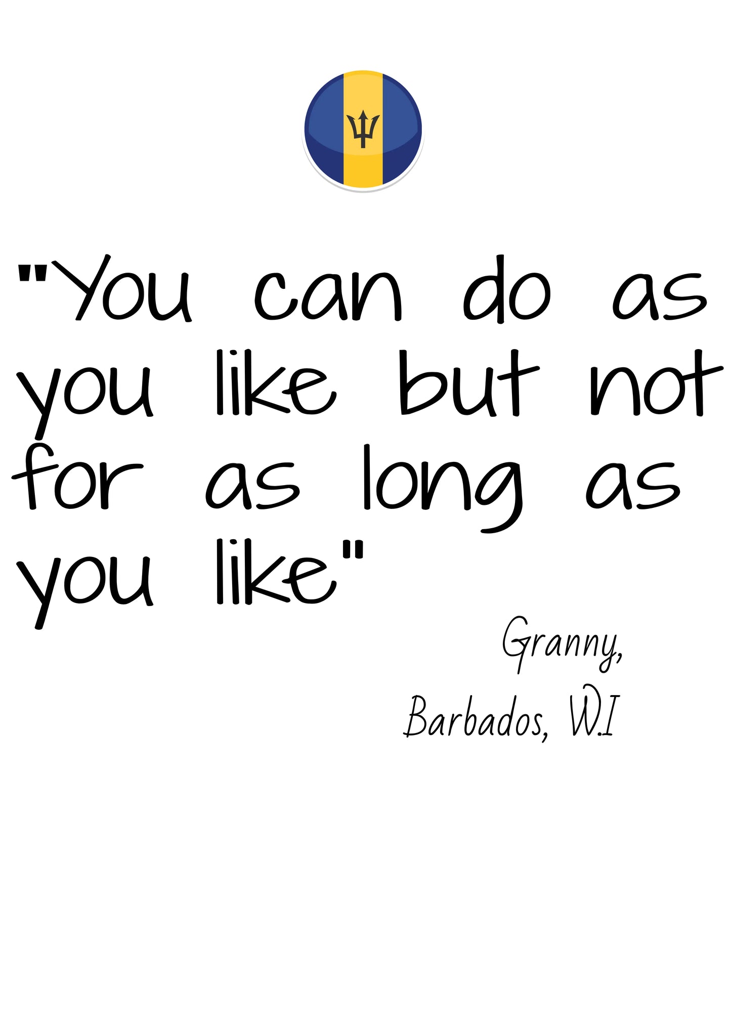 You can