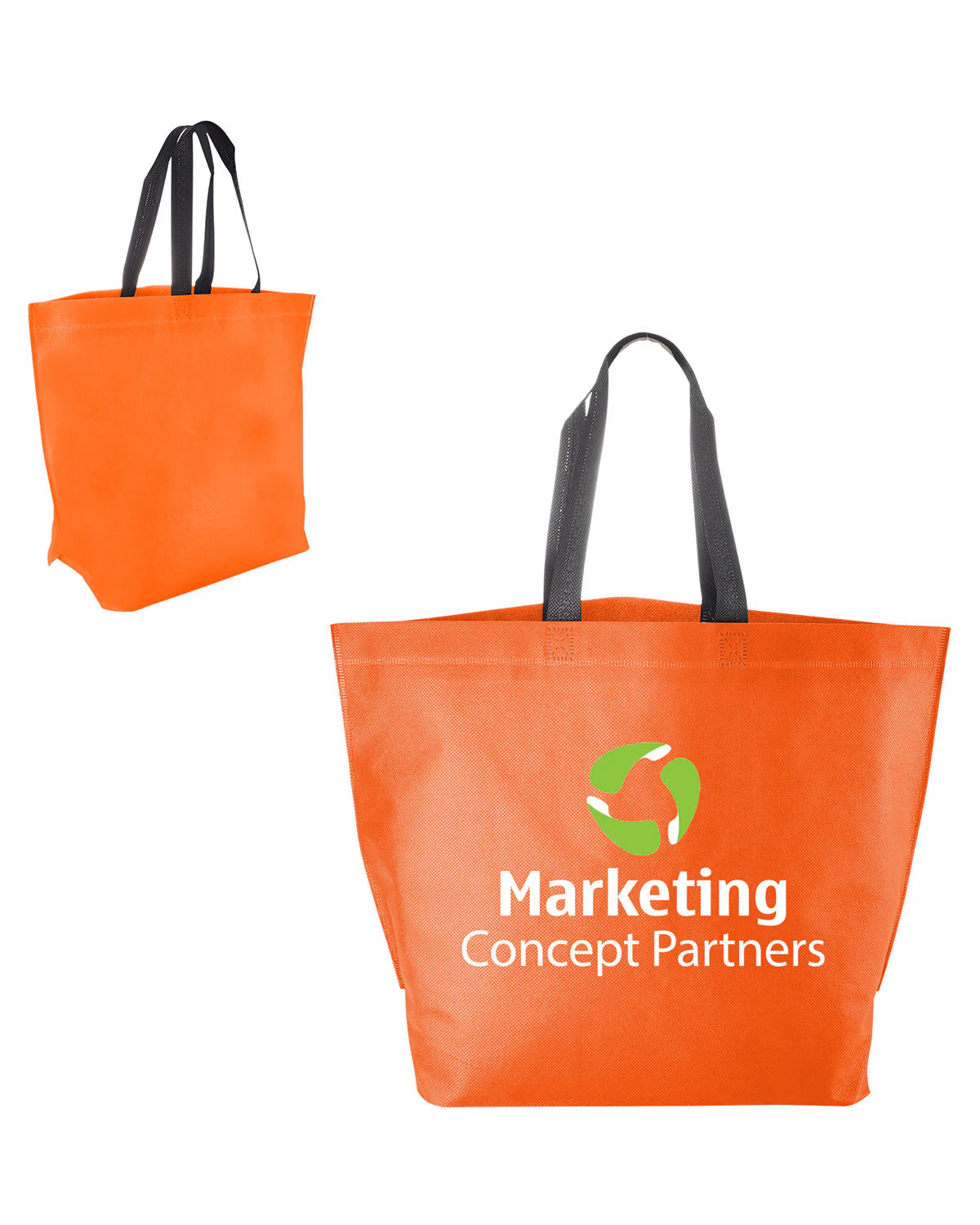 Two-Tone Heat Sealed Non-Woven Tote Bag