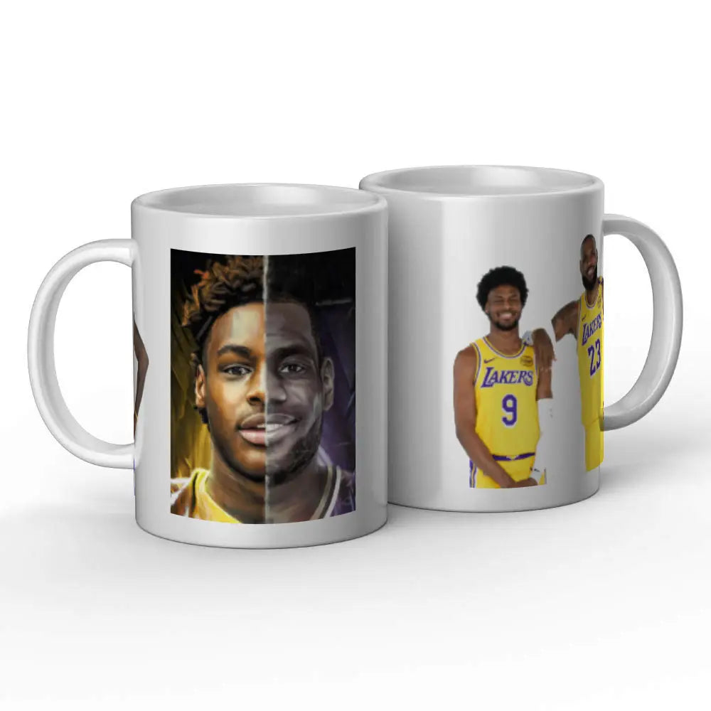 Bronny and Lebron James