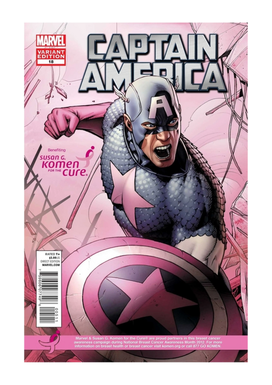 Captain America fights Breast Cancer